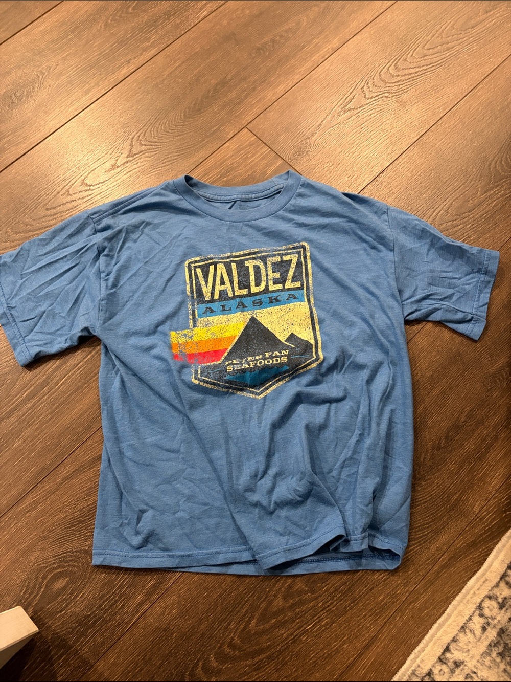 Valdez Alaska Graphic Tee - Blue Men’s Shirt